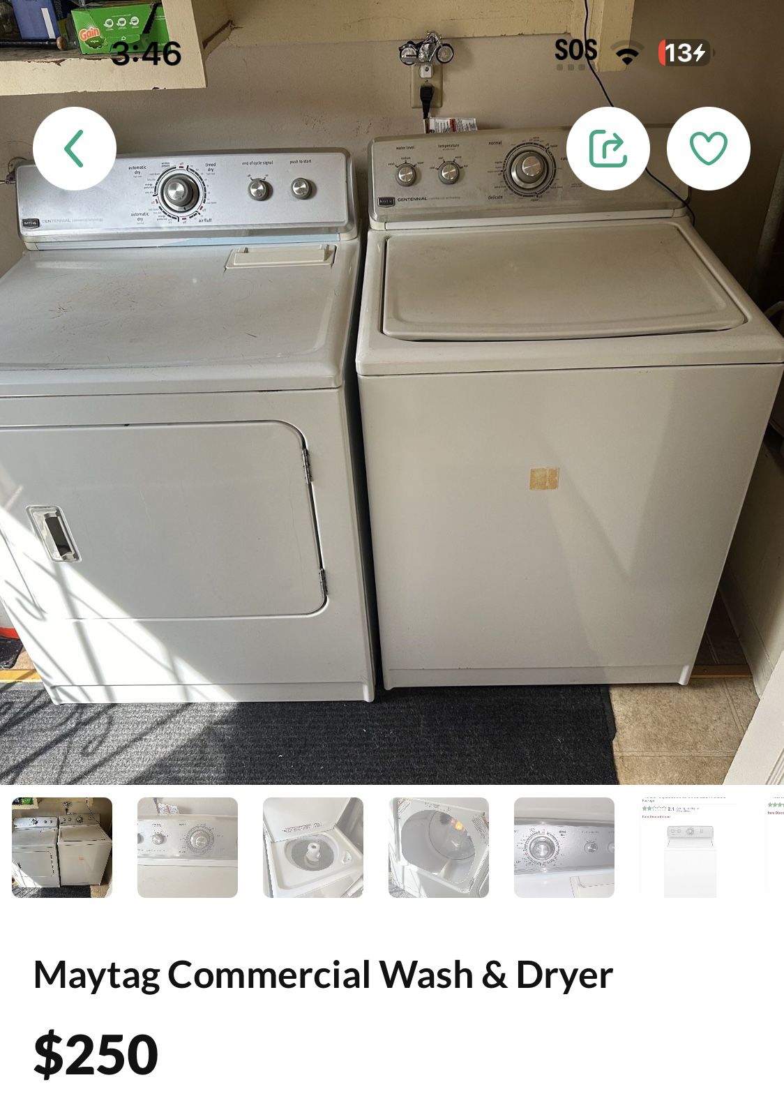 Maytag Commercial Washer And Dryer Set