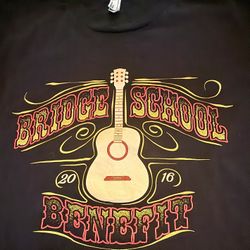 Neil Young Bridge School Benefit 2016 Shirt 30th Anniversary Concert Tee Med
