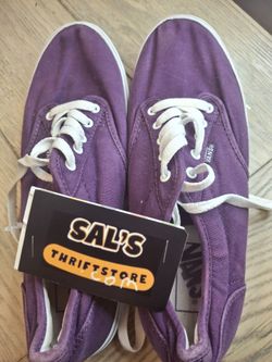 Vans Purple Lace-Up Fashion Sneakers Women's Size 8