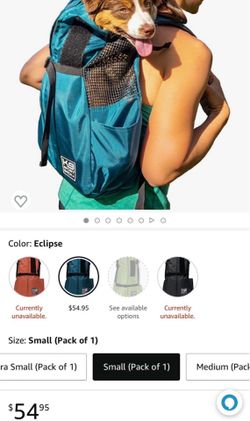 K9 Sport Sack - Dog Backpack (Size S) -Koral