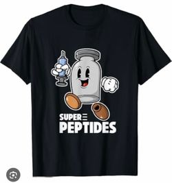 Super Peptides Graphic T-Shirt Black