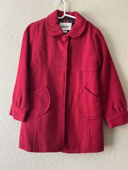 Red Corduroy Coat 