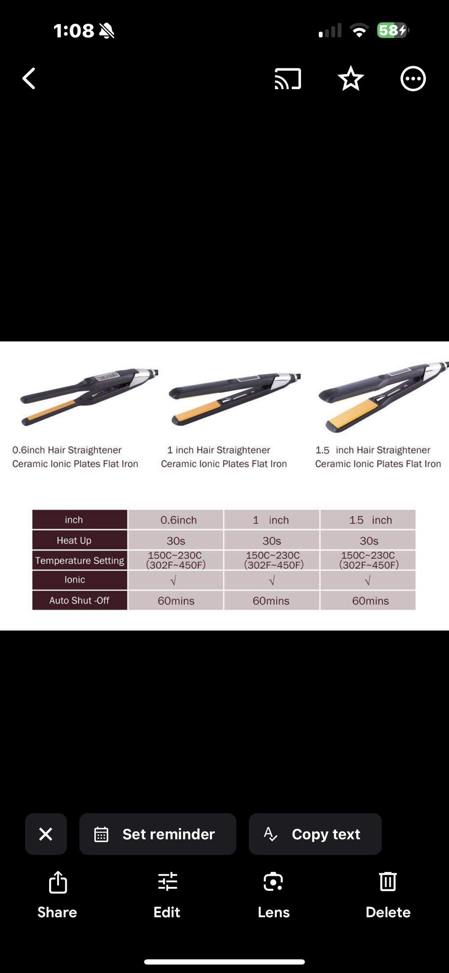 Brand New VIRGY Hair Straightener – Only $5.00