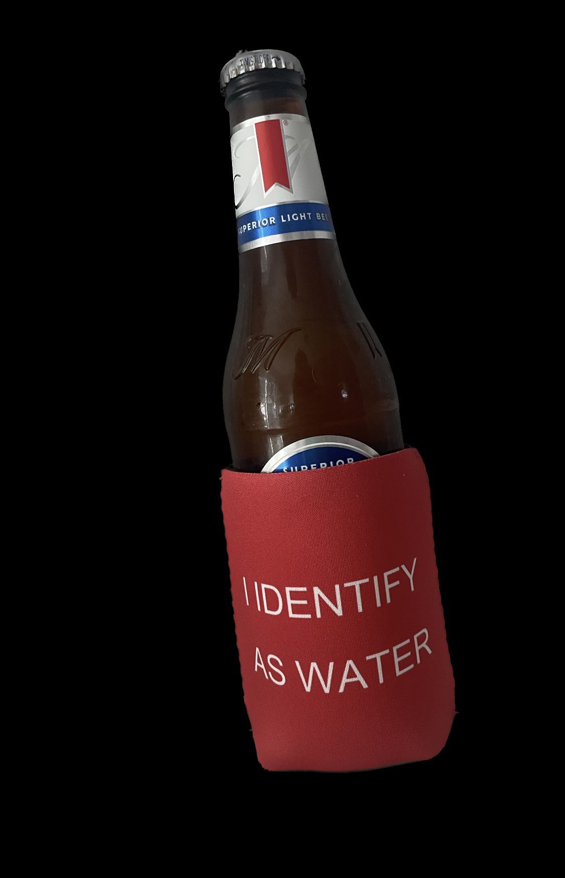 I Identify As Water Koozie/ Can Cooler
