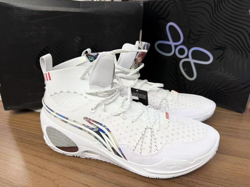 Size12 Li-Ning Authentic Wade 808 Men's Lightweight, Responsive, Professional High-Top Performance Basketball Shoes (ABAU013-3)
