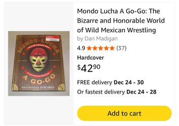 Mondo -Lucha A Go-Go Hard Cover Book 