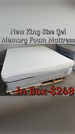 New King Size Gel Memory Foam Mattress