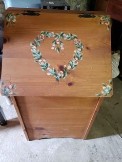 Solid Wood Bin