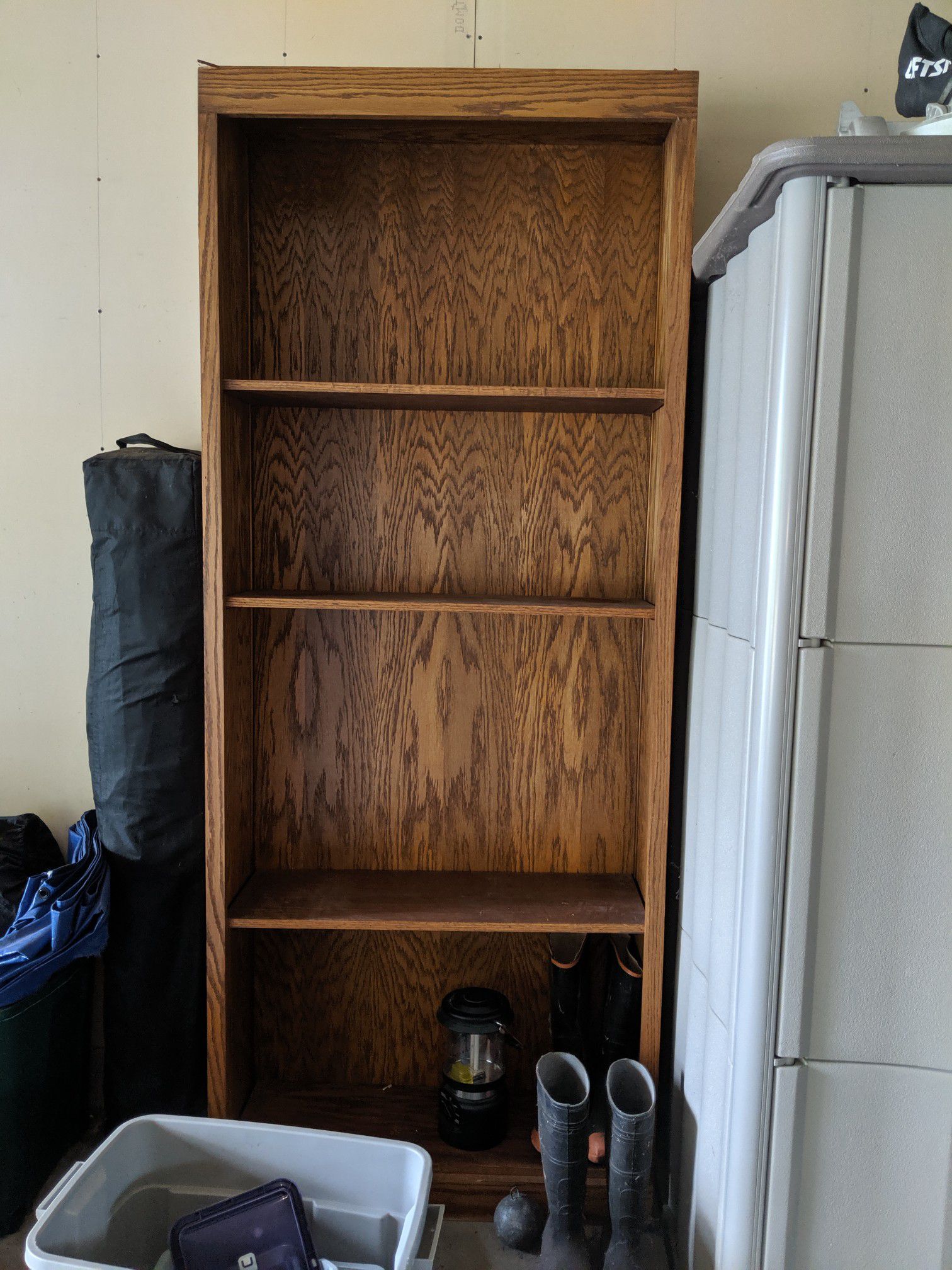 2 All Wood Bookshelves . Nice. FREE