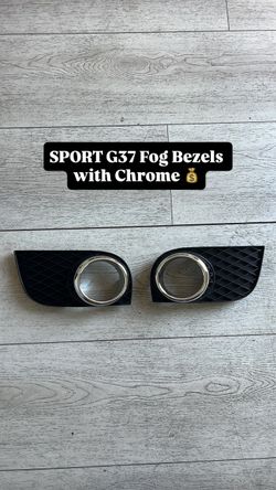 Infiniti G37 Sport Front Bumper Fog Trims