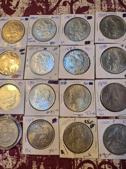 Silver coins $85 each
