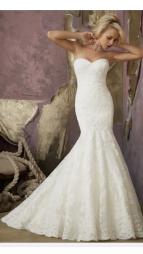 Strapless Mermaid Wedding Dress By Mori Lee