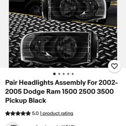 Headlights For 2002-2005 Dodge Ram