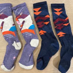 Smartwool Ski Socks Youth Large 2 Pairs
