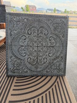 Decorative Embossed Metal Wall Art Panel