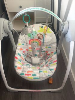 Bright Starts Baby Swing with Toy Bar