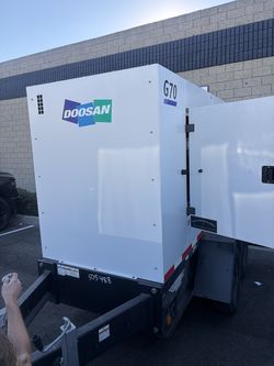 2022 Towable DOOSAN G70 Power Generator