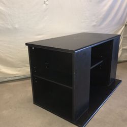 Wooden TV & Console Stand [ 19” x 35" ] [ W/ 3 Adjustable Shelves ]