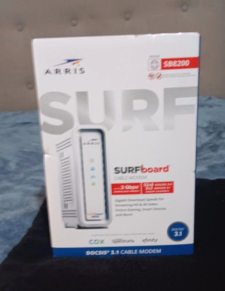 ARRIS - SURFboard SB8200 32 x 8 DOCSIS 3.1 Gig-Speed Cable Modem 

