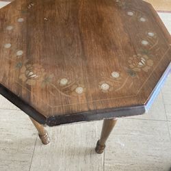 Bohemian style vintage side table 