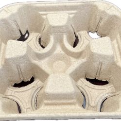 4-cup Fiber Drink Carriers - 300ct Case