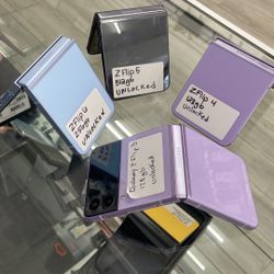 Z Flip 5 & 6 Unlocked. Cash Or $50 Down W Approval 