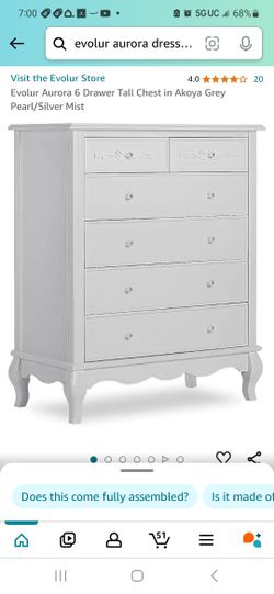 Hardly Used Evolur Aurora Pearl Gray Crib And Matching Dresser (Local  Delivery Available) for Sale in Buena Park, CA - OfferUp