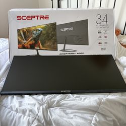 34” Sceptre Ultrawide LED Monitor – Like New 🔥