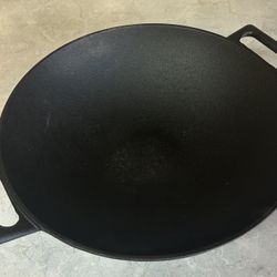 Jim Beam 12” Cast Iron Wok