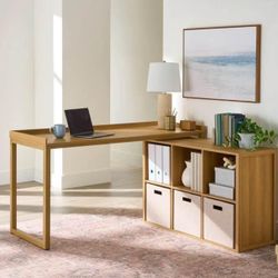 NEW office desk with storage organizer bookcase bookshelf