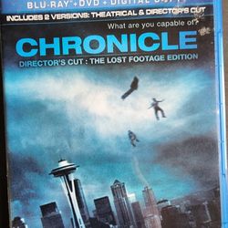 Chronicle Blu Ray (Digital Code Not Included)