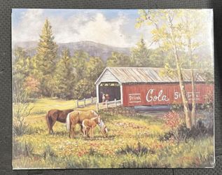 Coca-Cola print 16x20 covered bridge