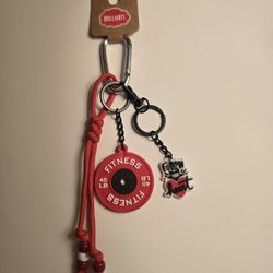 Handmade Gym Bag Purse Charm Keychain