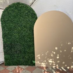 Wooden Arch Backdrops With Built In Stand 