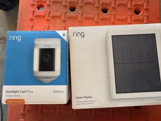 Ring spotlight cam plus and solar panel