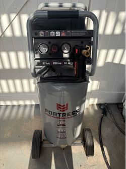Fortress Husky 27 gallon 120v air compressor in very good condition