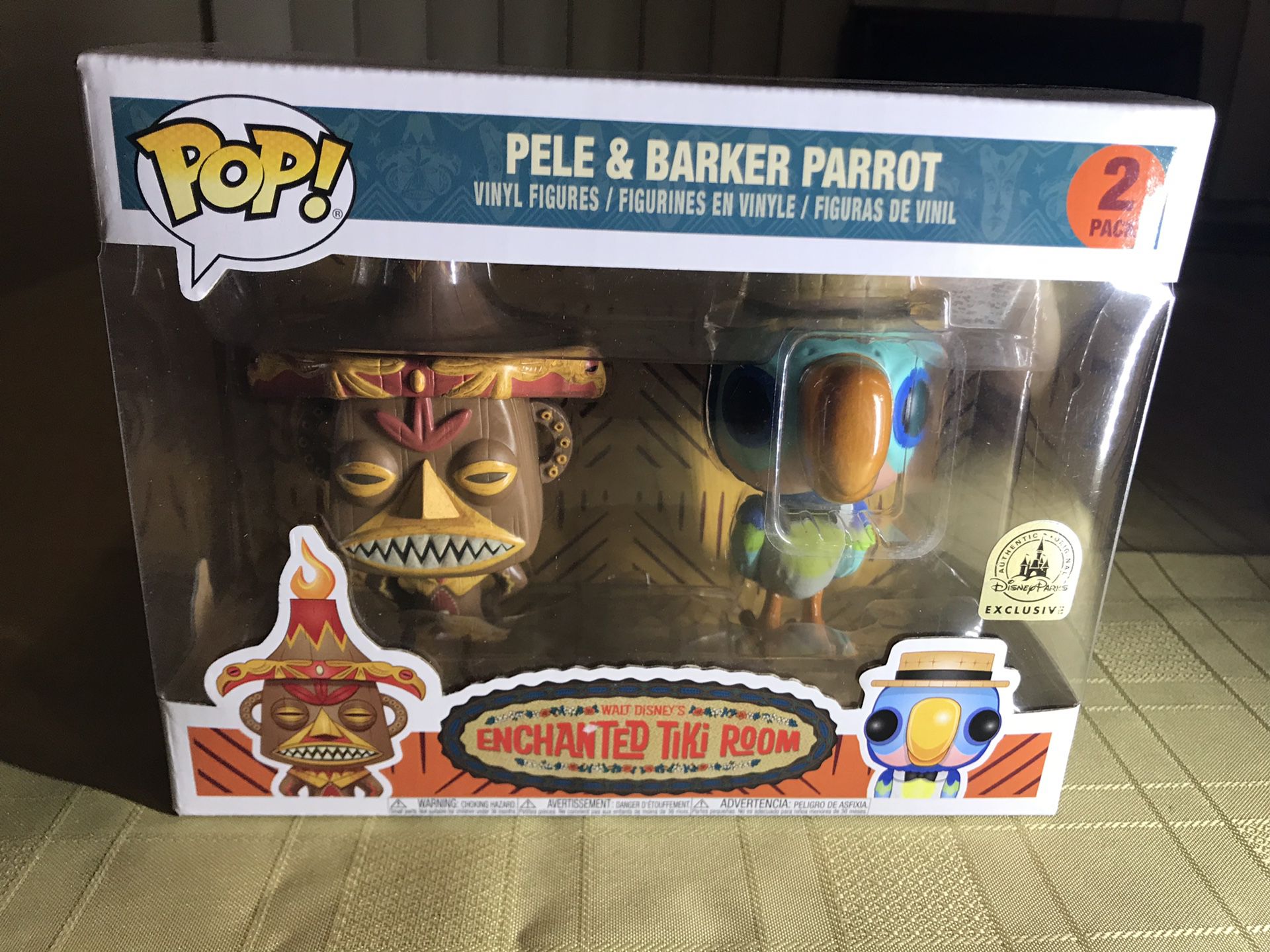 Funko Pop Pele & Barker Parrot from Disney’s Enchanted Tiki Room