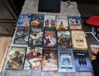 DVD lot with Sony DVD player  47 DVDs