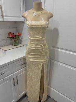 Light Yellow Beige Dress 