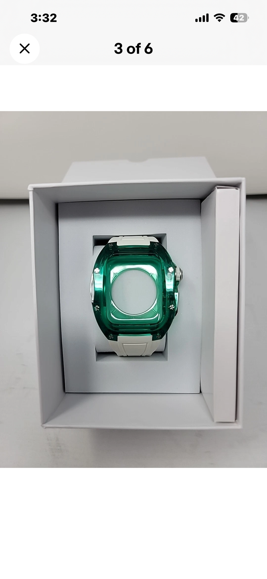 Ryueuya Translucent Designer Rugged Case and Band for Apple Watch