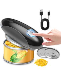 Electric Can Opener,One-Touch Safety Auto Can Opener,Smooth Edge,Hands Free Can Opener,Food Safety,Kitchen Gadgets,Battery Operated,Electric Can Opene