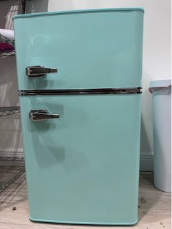 Acqua Green Retro Mini Fridge