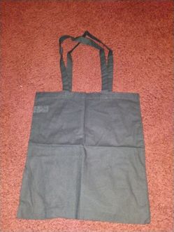 Black Canvas Tote Bag