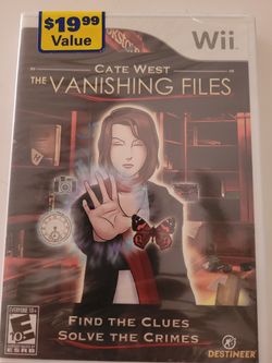 The Vanishing Files Nintendo Wii Video Game NEW