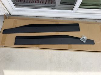 Black Rear Window Visors / Deflectors – 2 Pieces