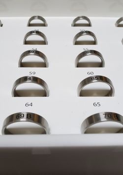 25 Sample Wedding Ring Sizes.