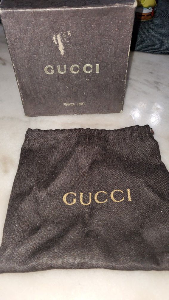 Gucci box with gucci dust bag