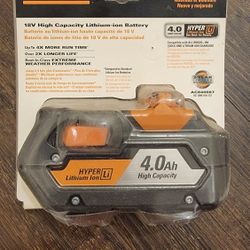 18v Ridgid Battery