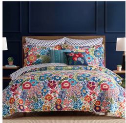 Day Garden White king /cal king Quilt Set - Levtex Home