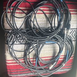 Sweetwater XLR Cables x4 and Miscellaneous XLR Cables x2